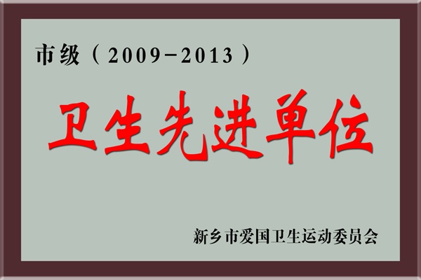 市级（2009-2013 ）卫生先进单位